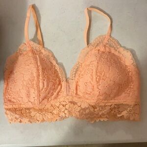 H&M Peach lace bralette